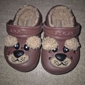 Crocs Toddler Brown Dog Clogs